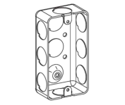 Boîtier de jonction étanche IP65 en acier inoxydable et aluminium, homologué ROHS, 4x2 pouces, avec trous de fixation pour utilisation extérieure
