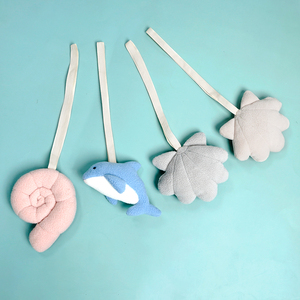 Chaîne factice en forme de pétoncle en peluche, support de dentition, organisateur de jouets de dentition pour bébés, couette, coquillage, porte-sucette Toddy - Product Image 6
