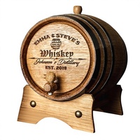 Fût de vieillissement personnalisé en bois de chêne américain de qualité supérieure, gravé sur mesure, pour whisky, bière, vin, bourbon, tequila, rhum, sauce piquante (1