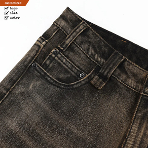 Summer <strong>Men's</strong> Denim <strong>Shorts</strong> With Unique Chrome Heart Design High Street Style Pants High Quality <strong>Men</strong> <strong>Short</strong> <strong>Jeans</strong> - Product Image 4