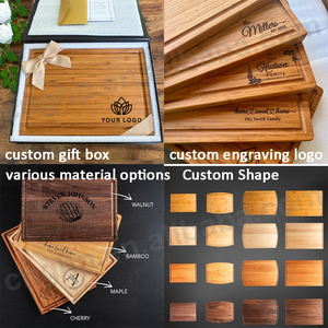 Tabla de Charcutería Personalizada con Grabado, de Bambú, Nogal, Cerezo o Arce, para Cortar y Picar, Ideal para Regalo de Boda o Barbacoa - Product Image 2
