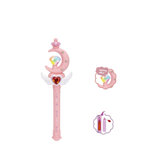 크로스 보더 마법 지팡이 및 요정 스틱 세트 왕자와 요정 소녀를위한 음악 스타 빛 장난감 선물 빛나는 플라스틱 밴드 - Product Image 4