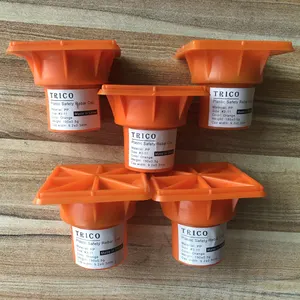 Hebei Trico Gemakkelijk Te Wapening Insert Rebar Veiligheid Caps Oranje Plastic Wapening Caps