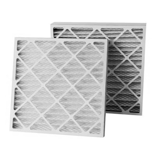 14X14X1 AC Furnace Air Filters, Merv 8 Dust Defense (4-Pack) Pleated HVAC Air Filter Replacement