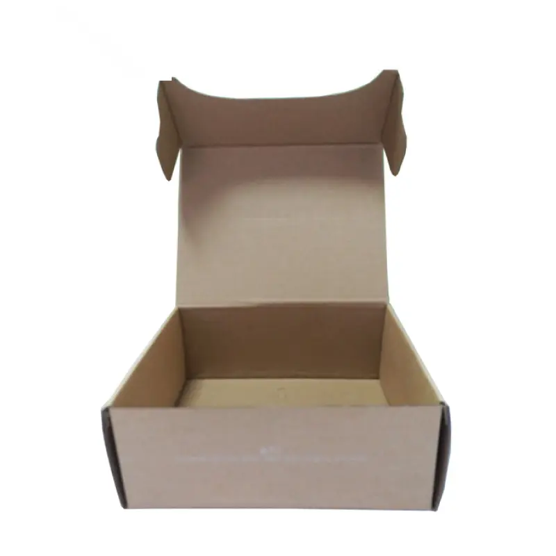 กล่องบรรจุภัณฑ์แพ็คแบบแบนพิมพ์โลโก้ได้ตามต้องการกล่องกระดาษคราฟท์ไดคัทพับได้กล่องไปรษณีย์