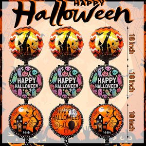 Globo de aluminio de 18 pulgadas con diseño de diadema, serie de Halloween, bruja y calabaza, para decoración de escenas temáticas de Halloween y Año Nuevo Chino - Product Image 2