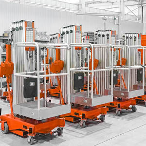 Plataforma de trabajo aérea de un solo mástil hidráulico, elevador de tijera de aleación de aluminio, tipo móvil, 4m, 6m, 8m, 10m, 12m, 14m - Product Image 6