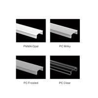 53x14MM, personnalisation pour barres de plafond, bandes d'éclairage, canal alu 1m 2m 3m, cloisons sèches encastrées, plâtre mural en aluminium led