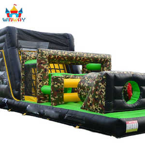 Carrera de obstáculos inflable gigante para adultos al aire libre para Challenge Race y Bounce House Entertainment - Product Image 3