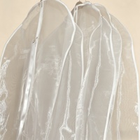 Housse de costume longue pliable et recyclable en organza personnalisée avec logo, idéale pour robe de mariée et tenue de cérémonie – Grande Vente, Haute Qualité
