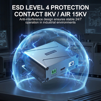 Hub USB 3.0 Sipolar 4 ports, protection ESD classe 4 8KV, qualité industrielle, en aluminium, pour équipement de transfert de données de précision en laboratoire