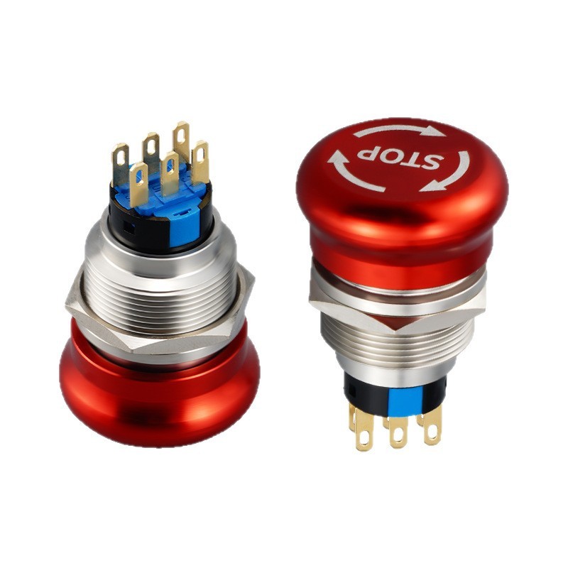 Lockable <strong>3</strong>-<strong>Phase</strong> <strong>Emergency</strong> <strong>Stop</strong> Switches Flush-Mount Industrial Safety E-<strong>Stop</strong> Push <strong>Button</strong> Non Illuminated Available CE RoHS