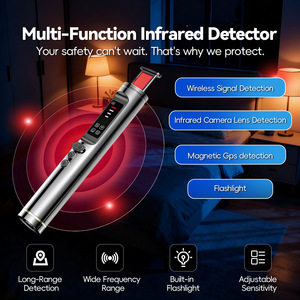 Detector de Cámara Infrarroja T015, Escáner de Señales Inalámbricas Portátil, Dispositivo Antiespía, Seguridad para Hoteles - Product Image 2