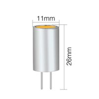 Ampoule LED G4 en métal, blanc chaud, dimmable, source lumineuse LED COB G4 pour usage intérieur, mini lampes G4