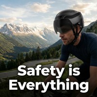 Casque intelligent avec caméra 1080P 60FPS, feu arrière, commande vocale, navigation pour vélo/moto, OEM EN1078 ASTMF1447 CPSC16