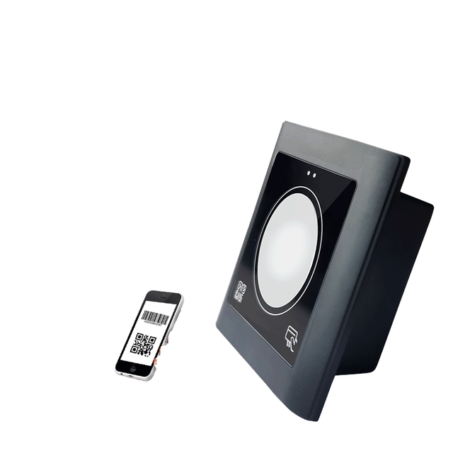 Reader Turnstile DC 12V RFID QR Code 1D 2D Barcode Wiegand26/34 Access Control System 13.56MHz 3-5cm ISO14443A ABS Plastic