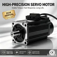 Moteur Servo Triphasé 220V Étanche 750W 3A Efficacité IE3 Protection IP65 Montage sur Bride Cadre 80mm Personnalisable