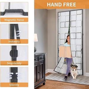 <span class=keywords><strong>Rideau</strong></span> de porte magnétique isolant <span class=keywords><strong>thermique</strong></span> en EVA, écran de confidentialité translucide, sans perçage, étanche, pour cuisine et salon - Product Image 4