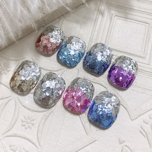 <span class=keywords><strong>ก</strong></span>ลิตเตอร์เล็บเกาหลีแบบเม็ดใหญ่ สีแชมเปญและสีน้ำเงินเข้ม ประกายระยิบระยับหลากสีสัน สำหรับตกแต่งเล็บแบบไล่เฉดสี - Product Image 3