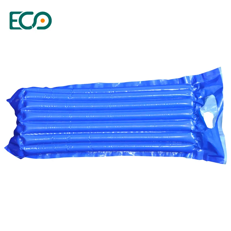 Eco Vriendelijke Luchtkussen Verpakking Kleur Kolom Wrap Bags Zakjes Handvat Opblaasbare Air Bag Voor Verzending Wijn Latop Glas
