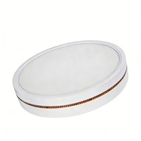 Plafonnier LED moderne en plastique, indice de protection IP54, résistant aux intempéries, haute puissance, culot E27, économe en énergie, spectre complet, garantie 2 ans, pour la maison et le bureau