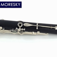 Boehm System G Tune Clarinet Customized Silver Plated Keys Hard Rubber Body 18-Key MORESKY E901 Woodwind Instrument
