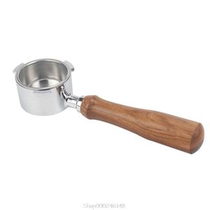 Accesorios para <span class=keywords><strong>cafetera</strong></span> Mango de madera Portafiltro de café inoxidable 51mm para Coffee Knock Box para <span class=keywords><strong>Delonghi</strong></span> - Product Image 2