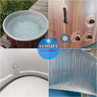 Vente directe d'usine Baignoires SPA gonflables, Durable Pas Cher Bain à remous Bain SPA 72 Pouces Grand Espace SPA Baignoires et Sauna Chambres