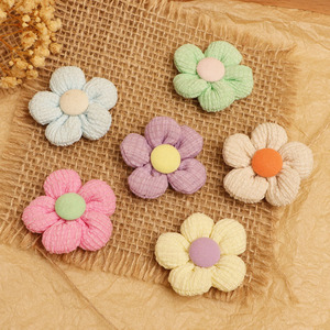 Accessoires pour cheveux en tissu style coréen avec nœud floral pour enfants, doux, pour bébés, unisexes, pour vêtements, chaussures, sacs, matériaux de décoration - Product Image 2