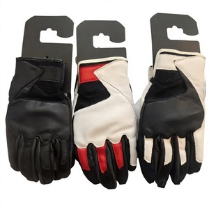 Guantes de Motocross de Cuero y Fibra de Carbono, Completos, Transpirables, Antideslizantes, con Pantalla Táctil, para Deportes al Aire Libre, Resistentes a Caídas - Product Image 4