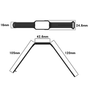 Bracelet de montre sport en caoutchouc et silicone Correa Bracelet de montre intelligent pour <span class=keywords><strong>Amazfit</strong></span> <span class=keywords><strong>Band</strong></span> <span class=keywords><strong>7</strong></span> Smartwatch Bracelet - Product Image 3