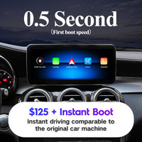 Écran multimédia radio sans fil CarPlay Android Auto 12,3'' Linux pour Mercedes Benz NTG5.0/4.5/4.0 C GLC W205 W204