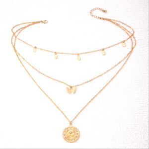 Collana <span class=keywords><strong>con</strong></span> Ciondolo Geometrico Rotondo <span class=keywords><strong>con</strong></span> Nappine in Stile Europeo <span class=keywords><strong>e</strong></span> Americano, Pendente Esagerato in Lega <span class=keywords><strong>con</strong></span> Strass - Product Image 5