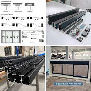 シンプルなスライドガラスドアインテリア自動ガラススライドドアハードウェアLivingroomキッチンアパート用 - Product Image 5