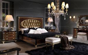 Set Camera da Letto in Legno di Lusso Stile Neo <span class=keywords><strong>Classico</strong></span> con Letto King Size - Product Image 3