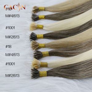 26 Inch Trinh Nữ Nga Nano Vòng Human Hair Extension, Mông Cổ Tóc Extension Nano Nhẫn, Nano Đúp Rút Ra Tóc - Product Image 6