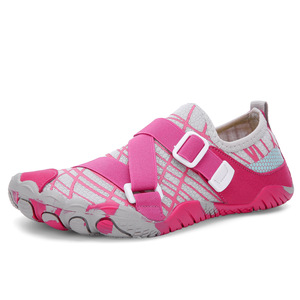 Zapatos para caminar unisex de dos tonos de color, sandalias con diseño de rejilla, correa de ajuste fácil, zapatos casuales, ideales para deportes acuáticos y - Product Image 1
