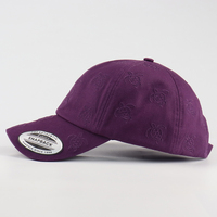 Casquette de baseball en coton à 6 panneaux de haute qualité, personnalisable OEM, avec logo brodé, pour homme, style vintage, non structurée, ajustable, type « Dad Hat »
