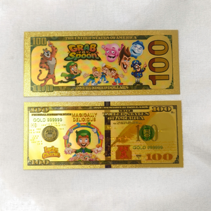 <strong>Cereal</strong> Mascots Gold Foil Banknote Set, Tony the Tiger/ Cap'n Crunch/ <strong>Lucky</strong> <strong>Charms</strong> Commemorative Collectible Gift Cards - Product Image 4