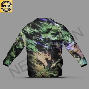 Custom <b>Light</b> <b>Jacket</b> Sublimation Printing LOGO Casual Sun Protection UPF 50+ Men's <b>Jacket</b> - Product Image 4