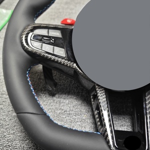Volante Deportivo de Carreras con LED para Toyota Supra A90 GR MK5 2025 2026, Fibra de Carbono A91, Cuero Perforado para Mejora - Product Image 2