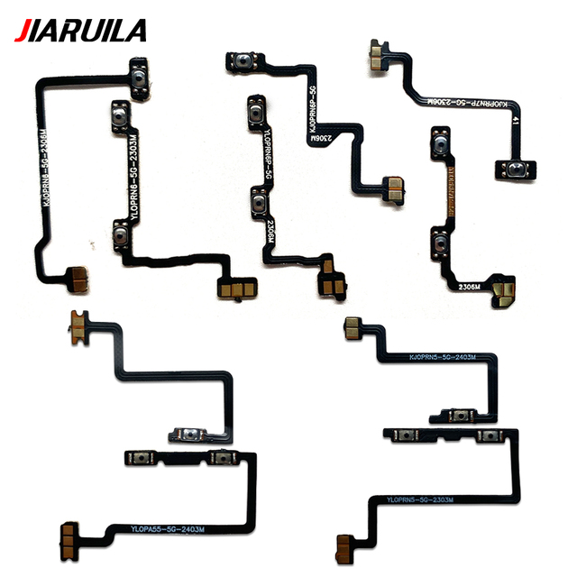 Flex Cables for Mobile Phone Power Button on Off Flex Cable for Oppo A16 A54 A52 A53 A55 5G A57 4G A74 A93 A95 5G Realme 9i Reno