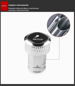 Chargeur sans fil rapide pour allume-cigare de voiture HERNACOOL <span class=keywords><strong>Volvo</strong></span> XC60/<span class=keywords><strong>XC90</strong></span>/S90/S60 avec USB Type C et fonction stéréo - Product Image 3