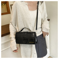 Offre Spéciale conception directe d'usine élégant luxe fronde en cuir PU femmes sac à bandoulière marque sacs carrés poignée supérieure petits sacs à main