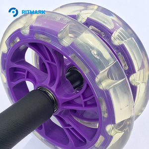 Fitness Workout Push up Ejercicio abdominal <span class=keywords><strong>AB</strong></span> Power Roller Abs Wheel - Product Image 3