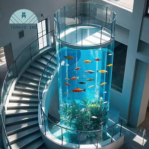 Grand aquarium en acrylique TOMATO INC avec design sans joint pour une décoration intérieure de luxe - Product Image 4