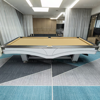 Mesa de billar profesional de pizarra de 9 pies para el hogar o billlards Club & Hall Use Marco y patas de roble macizo Calidad de grado comercial