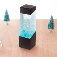 Lampe méduse, lampe d'ambiance, veilleuse, support avec USB, mini aquarium décoratif de bureau, lampe de nuit LED, lumières