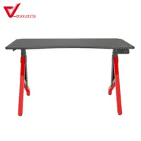 V-mounts בית משרד מתכוונן גובה חשמלי משחקי שולחן עם RGB אורות עבור גיימר
