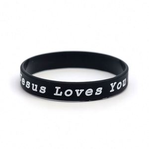 Bracelets en silicone « Jésus t'aime », bracelets en caoutchouc chrétiens motivants, bracelets religieux inspirants, cadeaux d'église - Product Image 6